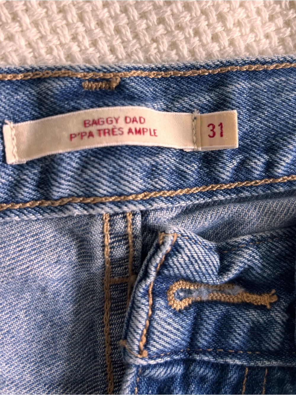 Levi's Light Blue Baggy Dad Jeans